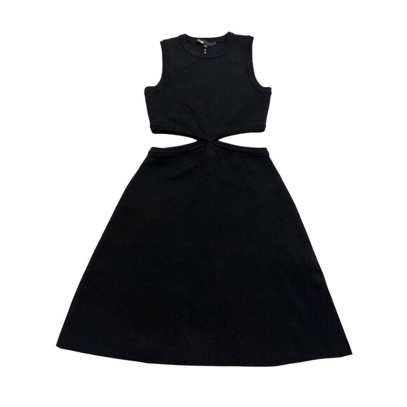 Maje Rovie Cutout Dress in Black